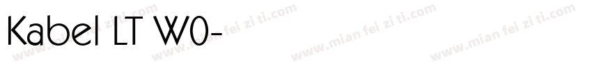 Kabel LT W0字体转换